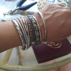 Silver Bangle Bracelets